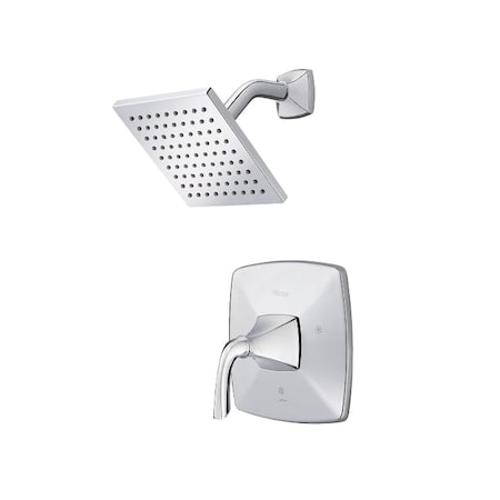 Pfister Shower, 2, Wall, Polished Chrome LG89-7BSC